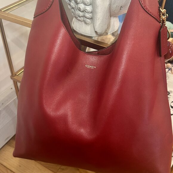 Coach Brooklyn Carryall Shoulder Bag in Oxblood Leather - Bag only - Picture 2 of 9